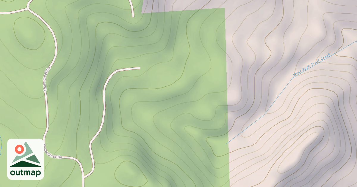 Map of SNOWSHOE T.S.
