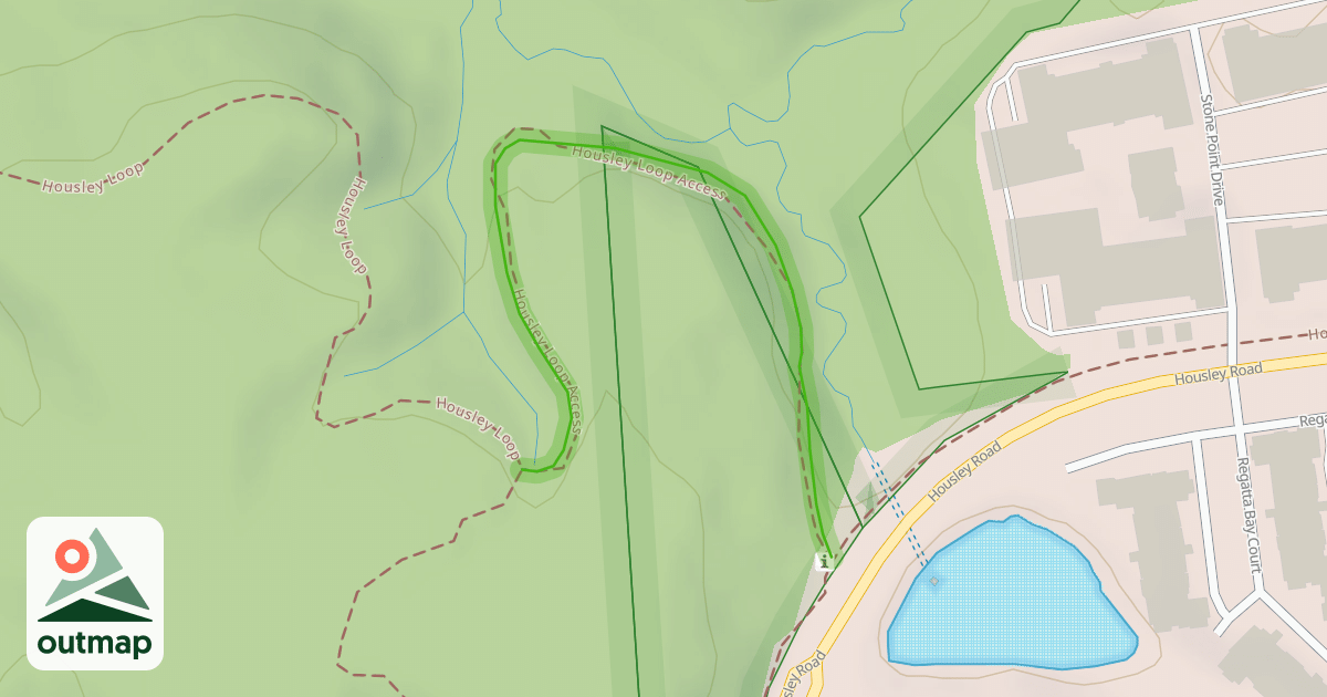 Map of Housley Loop Access