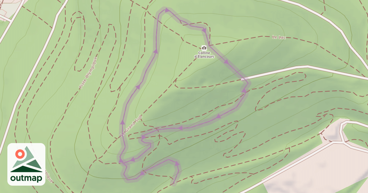 Map of Piste Olympique
