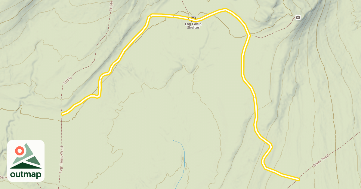 Map of Log Camp Trail