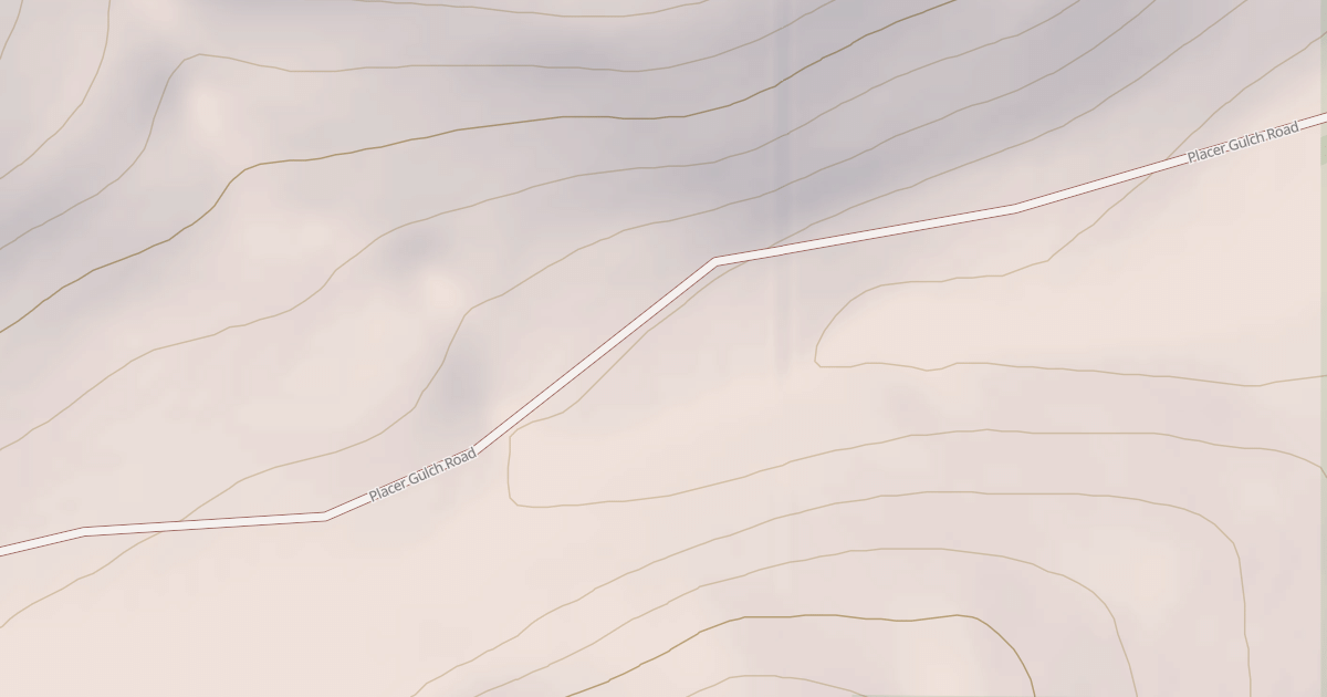 Map preview of PLACER CREEK ROAD