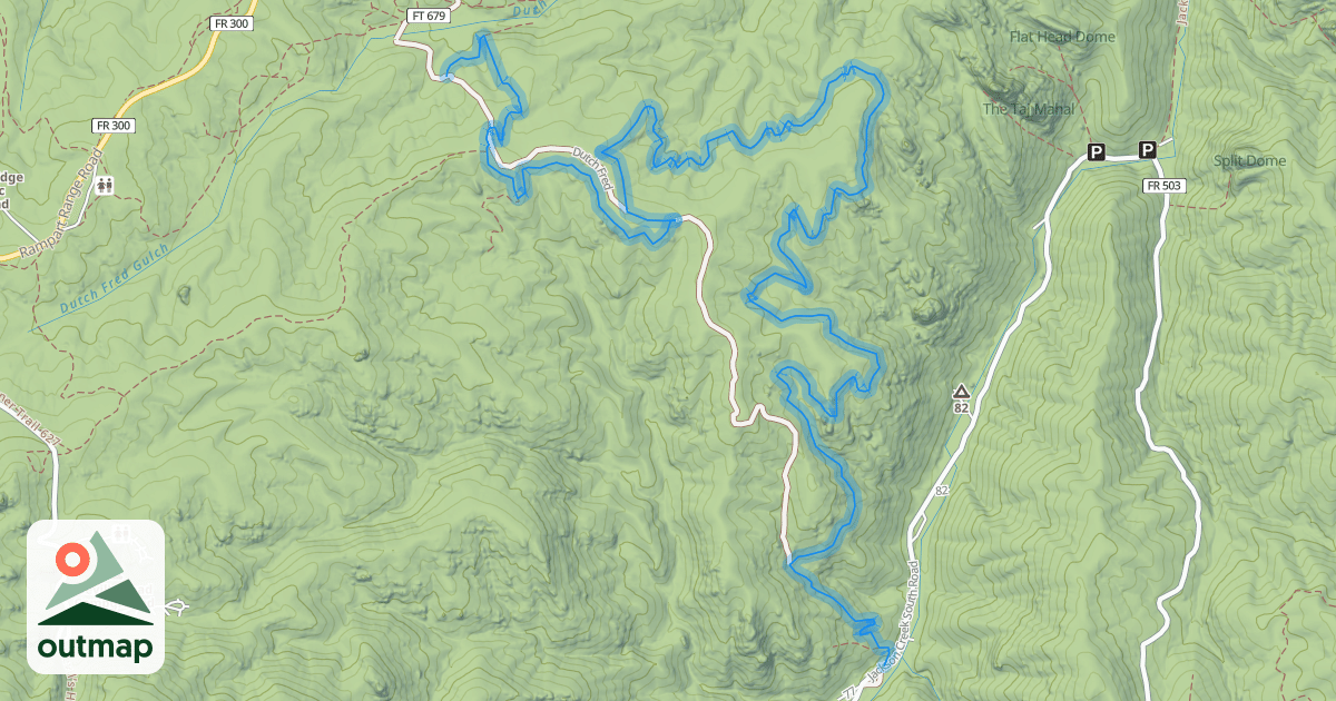 Map of Dutch Fred Trail 679