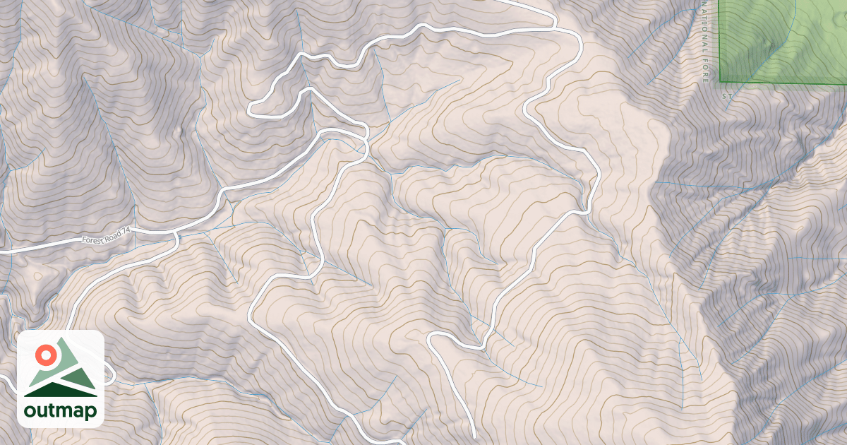 Map of MONA CREEK