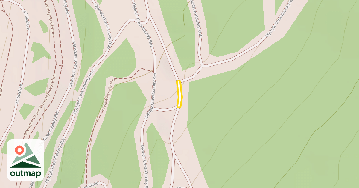 Map of Olympic Cross-Country Red