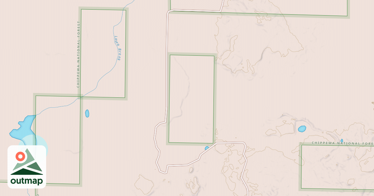 Map of BAILEY LAKE WEST