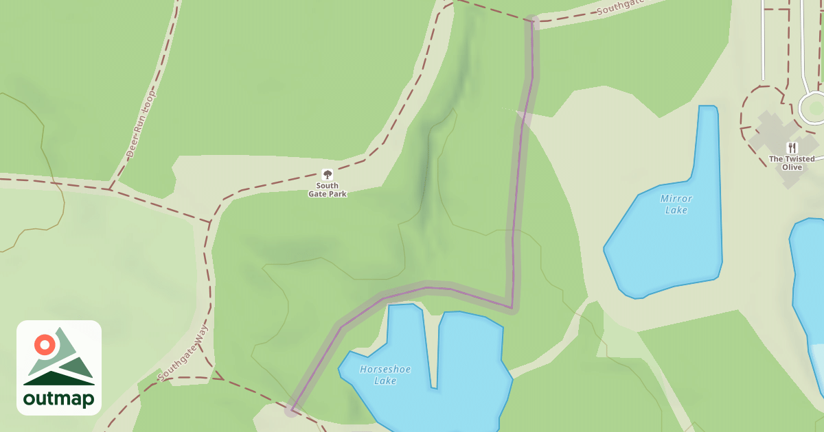 Map of Horseshoe Lake Trail