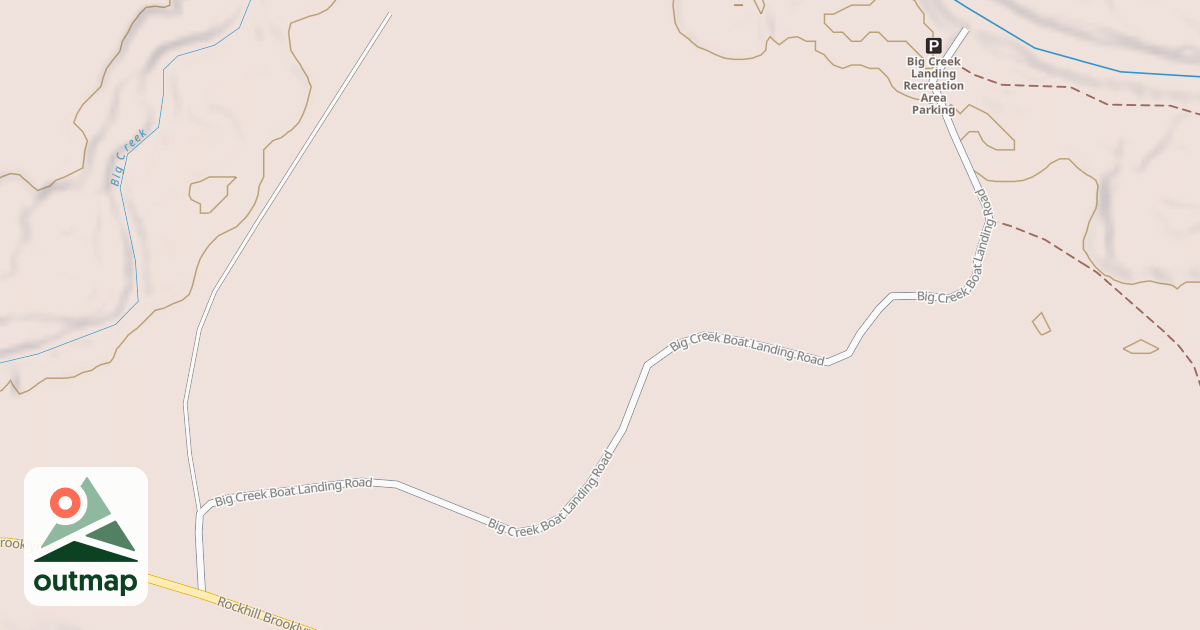 Map of BIG CREEK BOAT LANDING