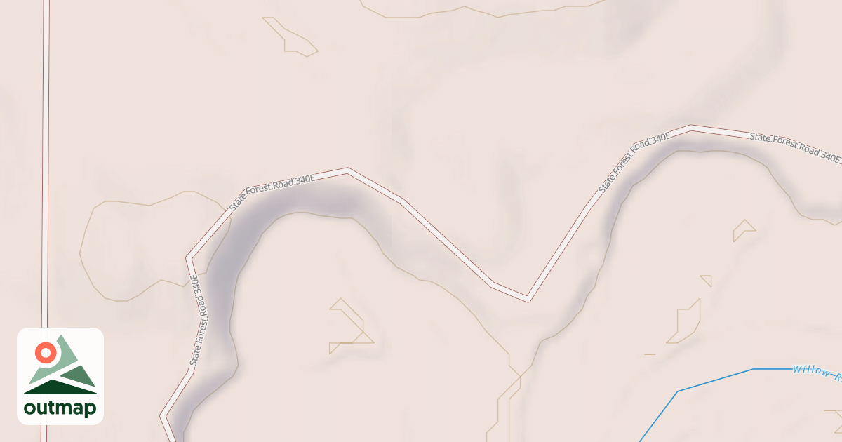 Map of General C.C. Andrews State Forest Trails