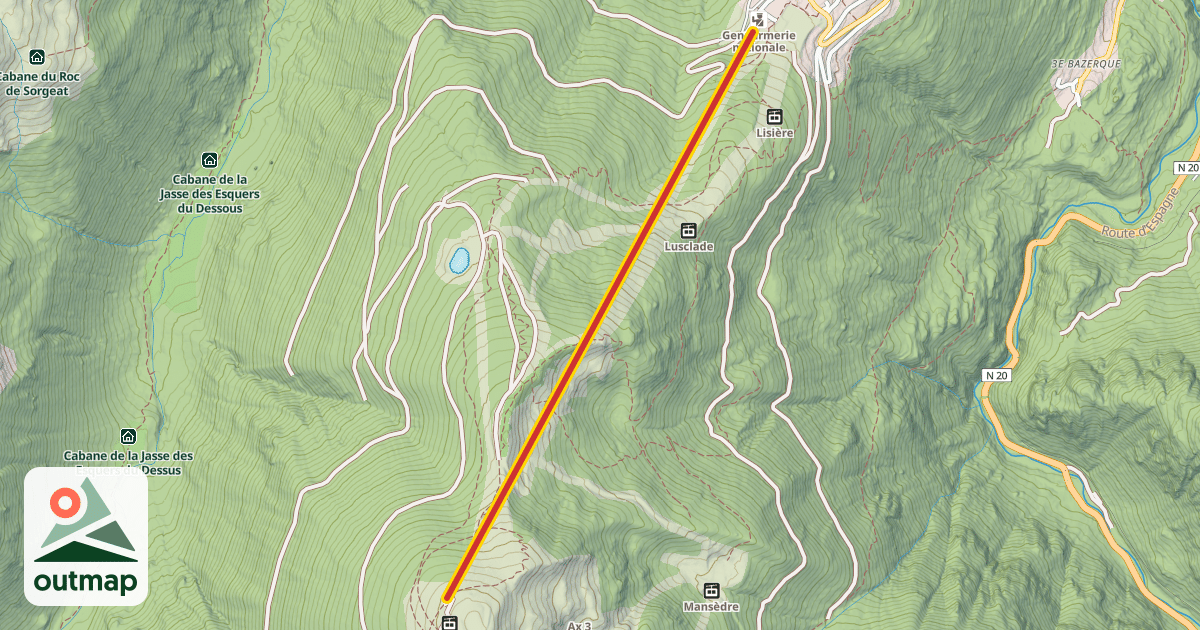 Map of Lièvre Blanc