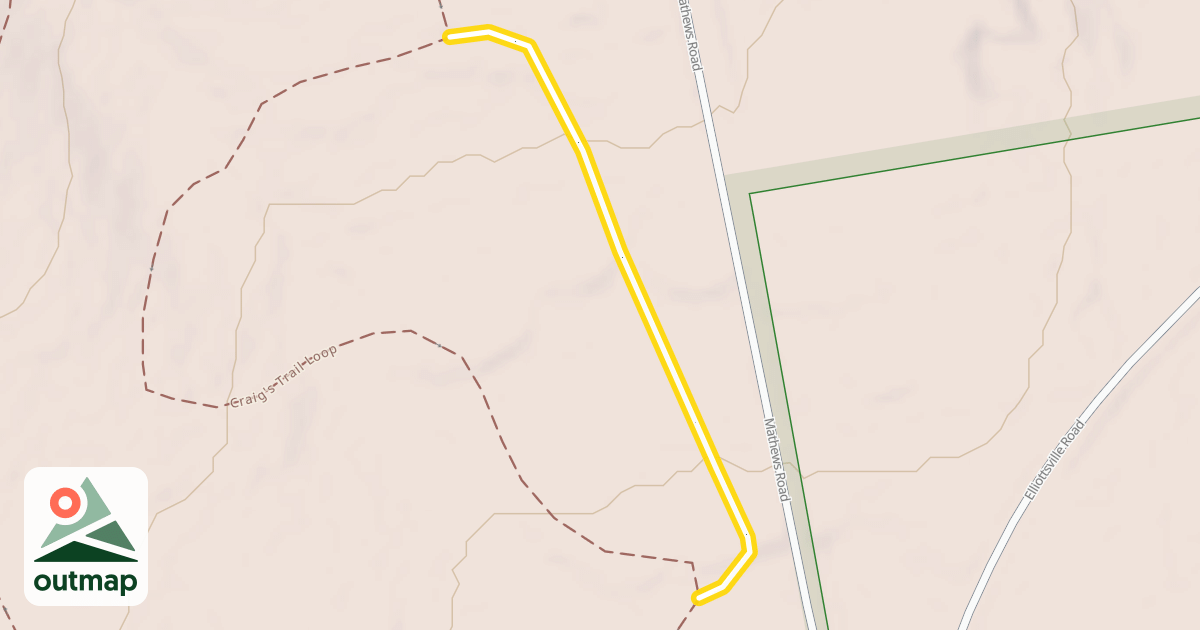 Map of Craig's Trail Loop