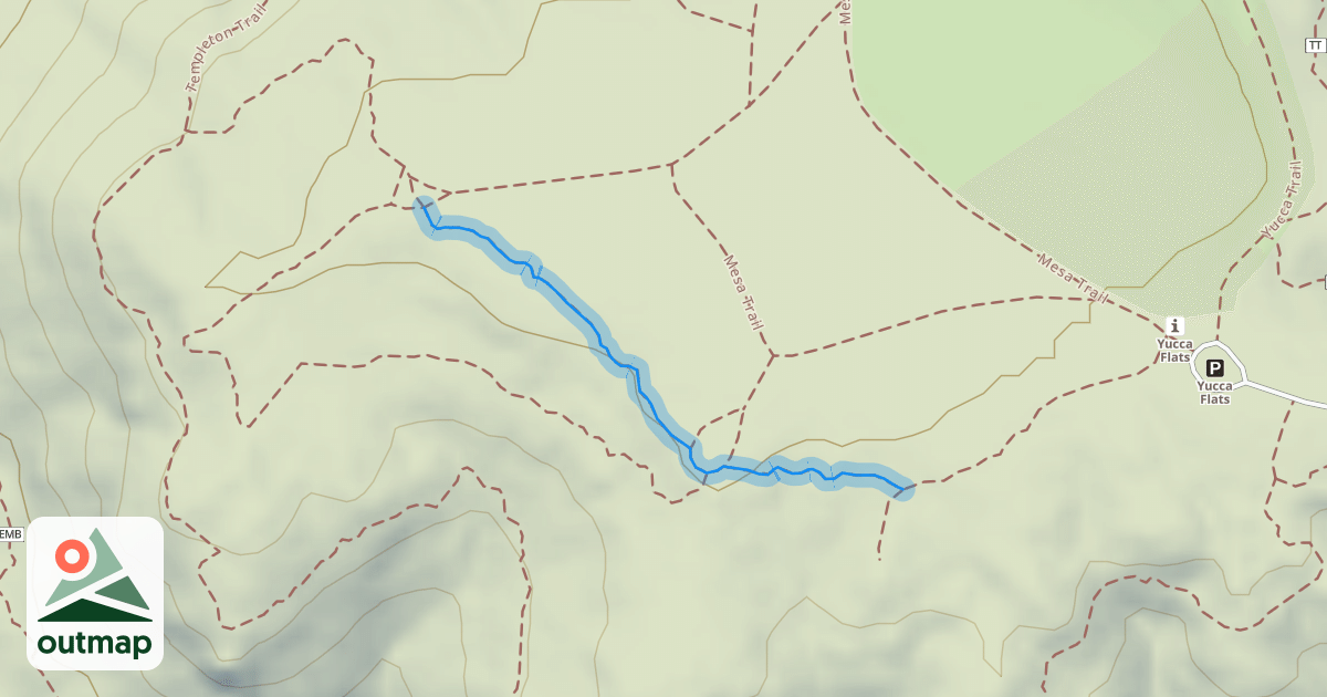 Map of Yucca Trail