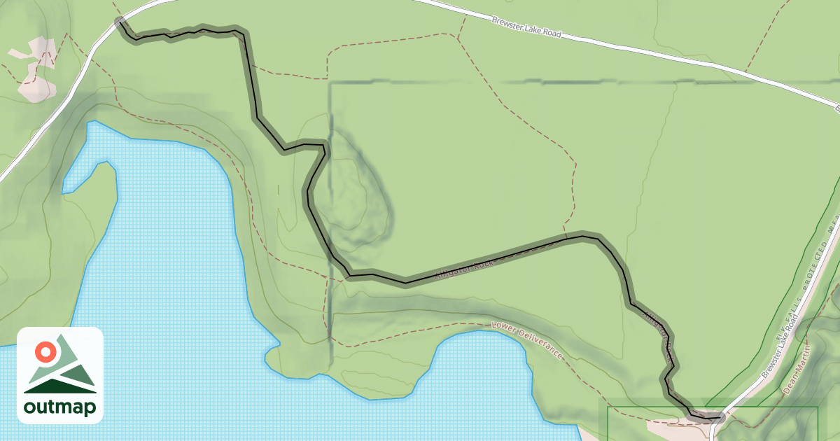 Map of Alligator Rock