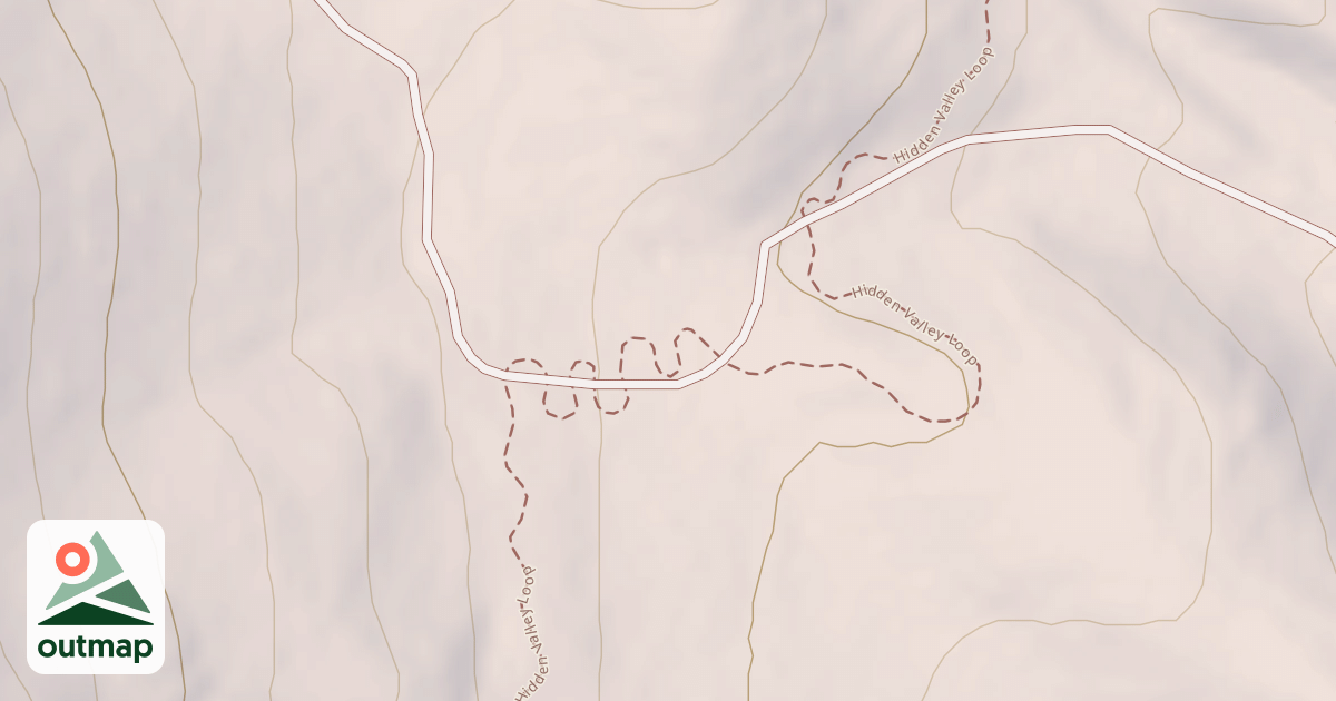 Map of Hidden Valley Loop