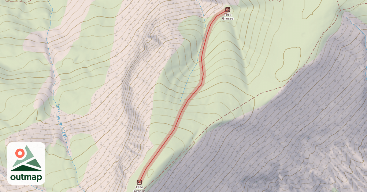 Map of Les Trois Loups