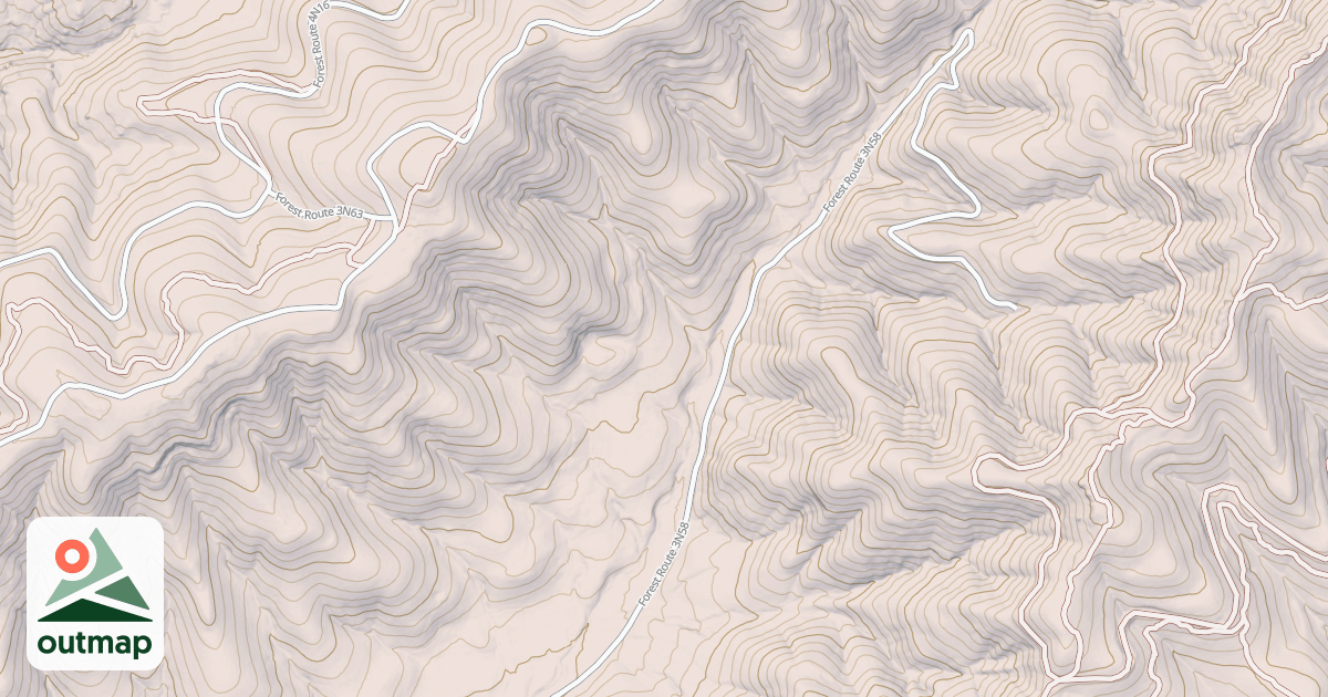 Map of DEER CREEK (UPPER)