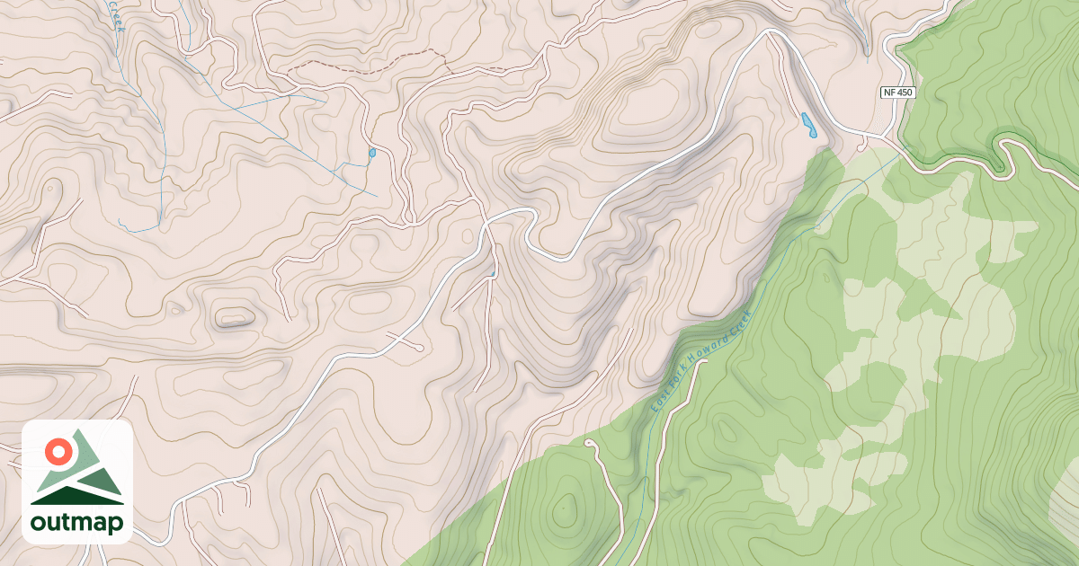Map of USFS Motor Vehicle Use Map Roads {3D81CF12-ABBE-4219-9730-FAA442B1588F}