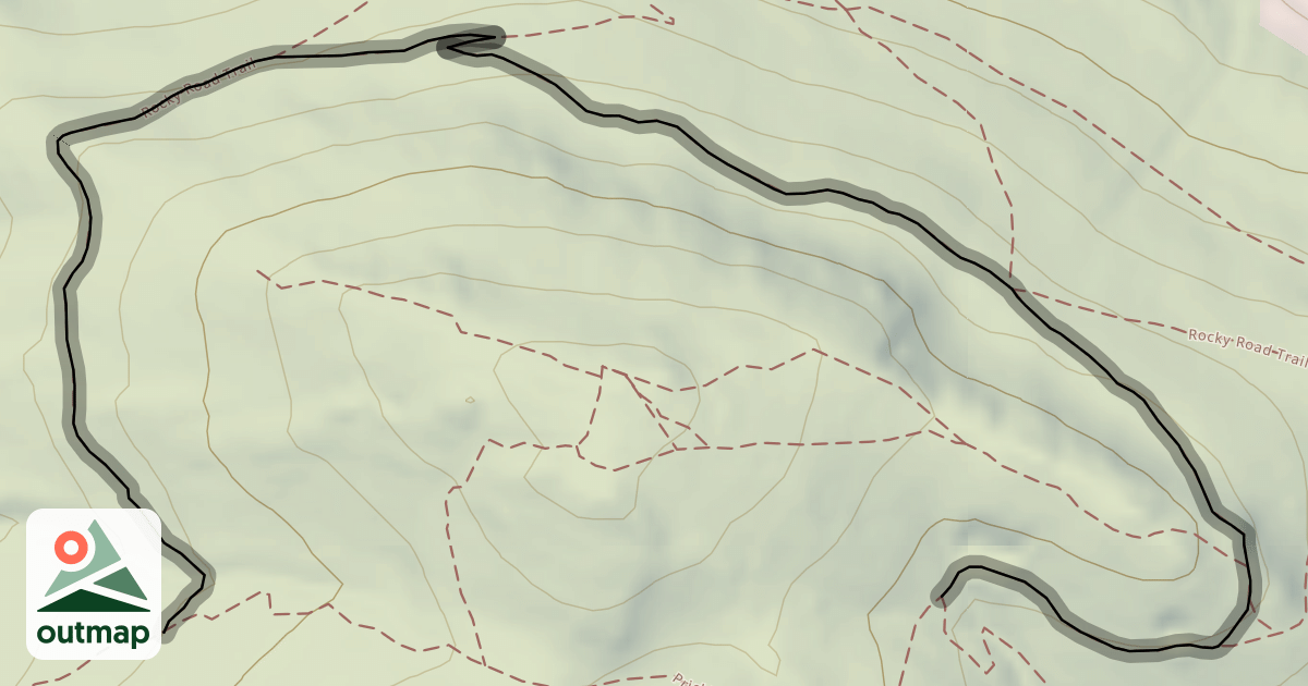 Map of Rocky Road Trail