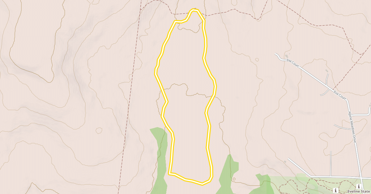 Map preview of Wolf Ridge Meadow Trail