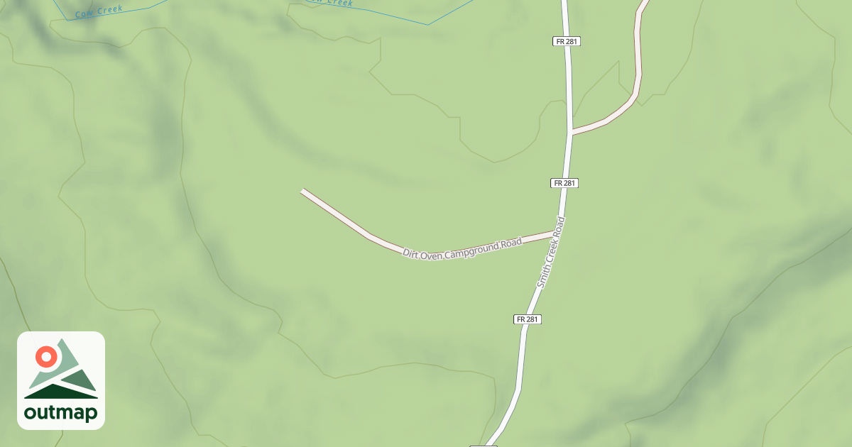 Map of DIRT OVEN CAMPGROUND