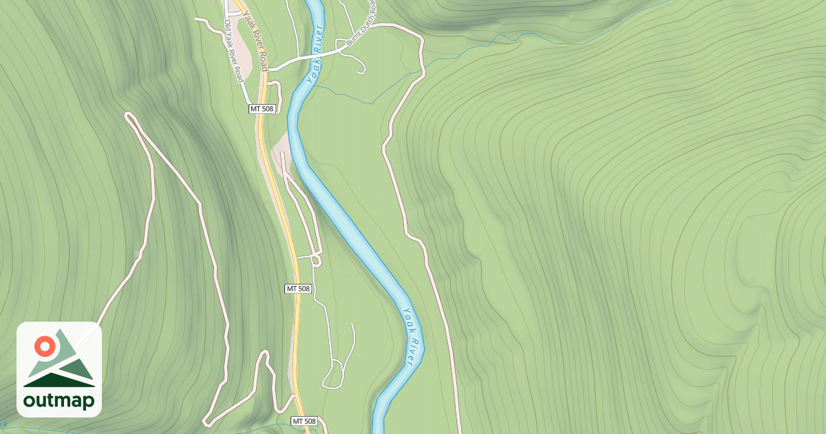 Map of BURNT CREEK DUTCH CREEK X