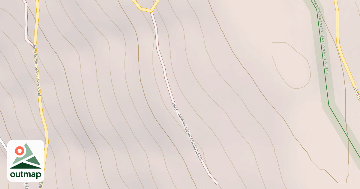 Map of BERRY SUMMIT-MAD RIVER