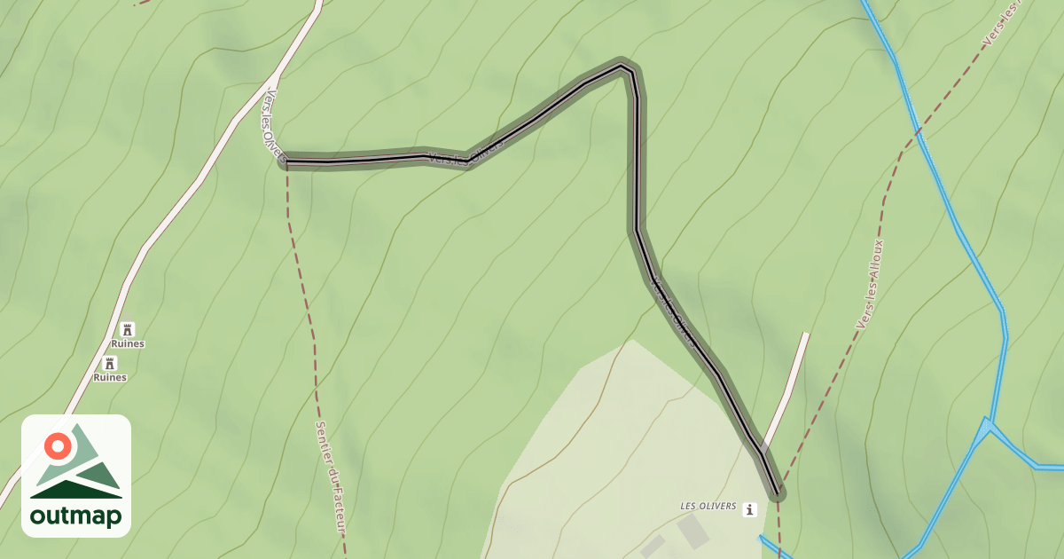 Map of Vers les Olivers