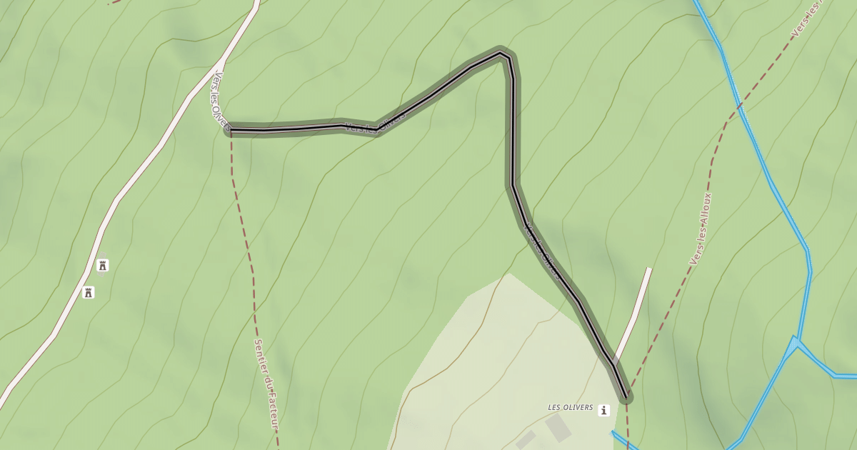 Map preview of Vers les Olivers