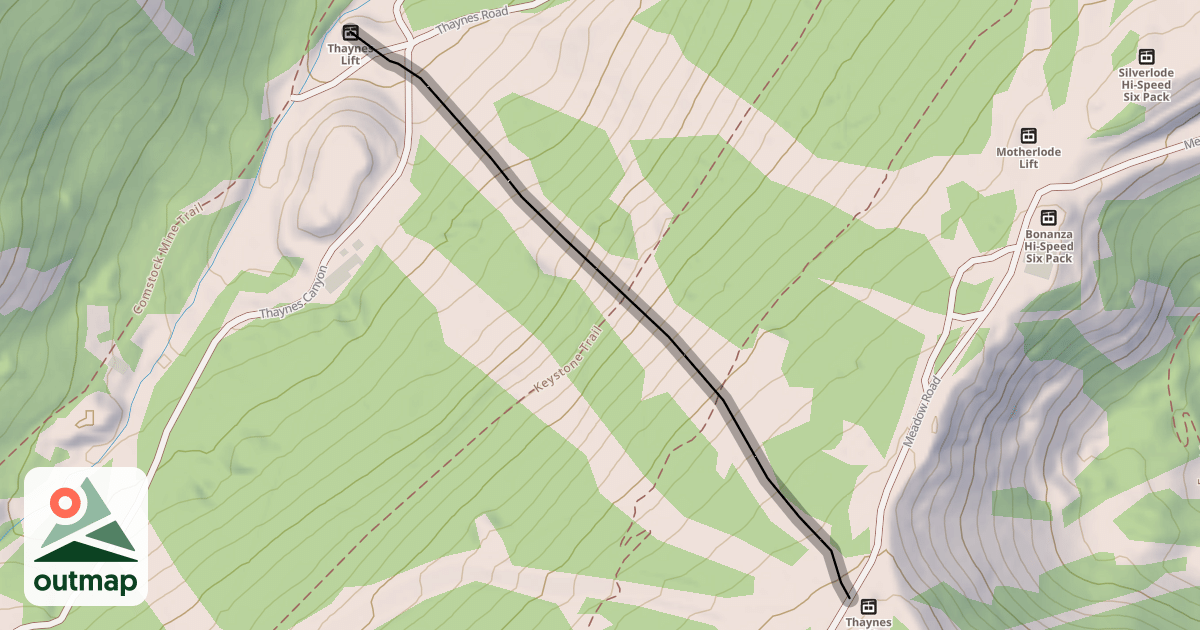 Map of Thaynes