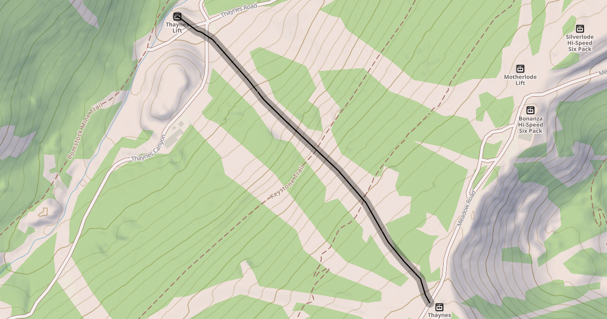 Map preview of Thaynes