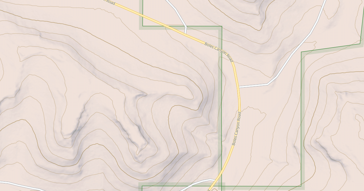Map preview of BOLES CANYON