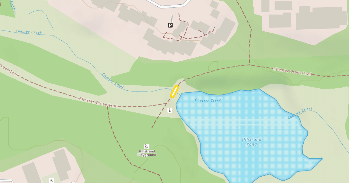 Map preview of Chester Creek Trail