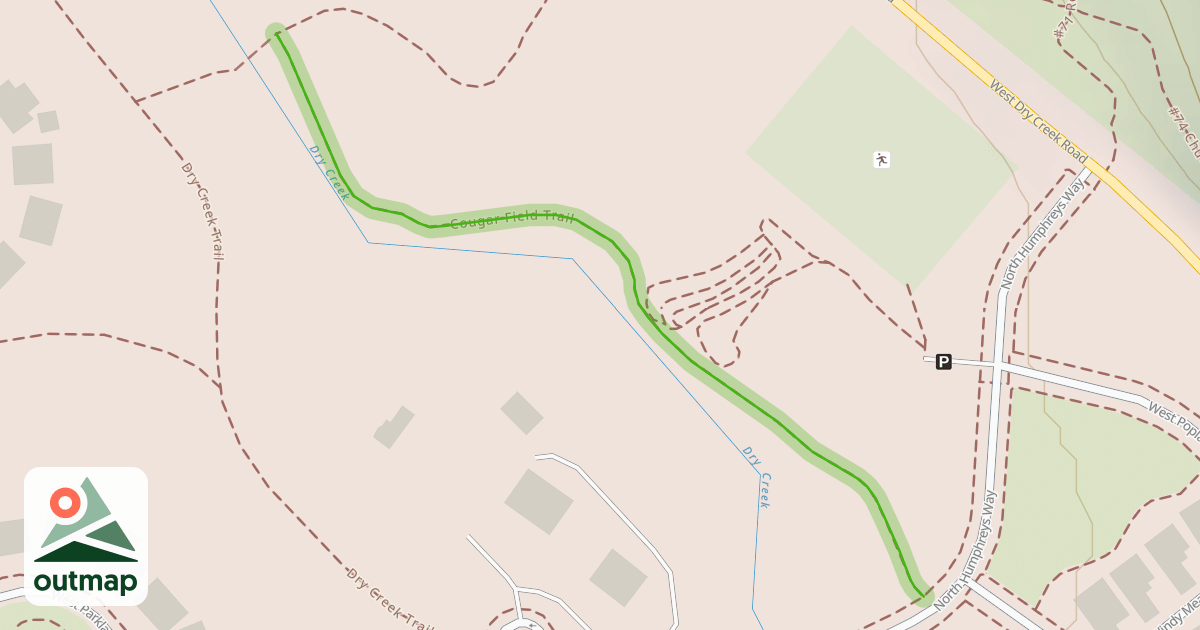Map of Cougar Field Trail
