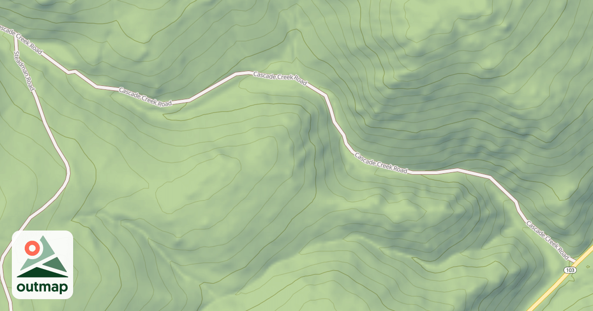 Map of Cascade Creek Road