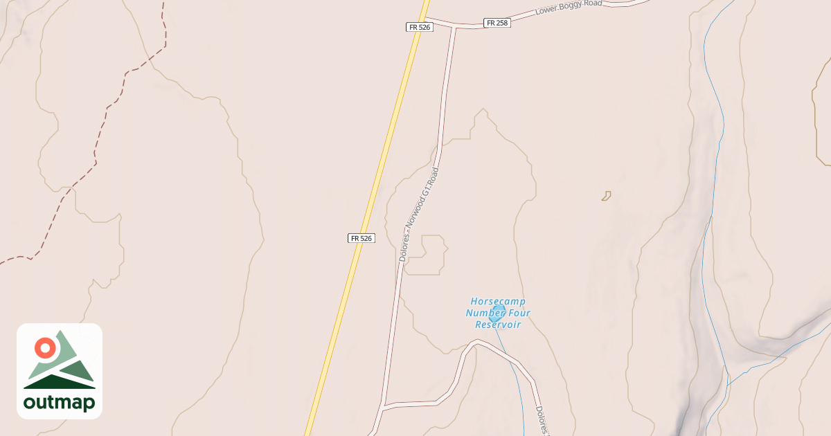 Map of DOLORES - NORWOOD G1