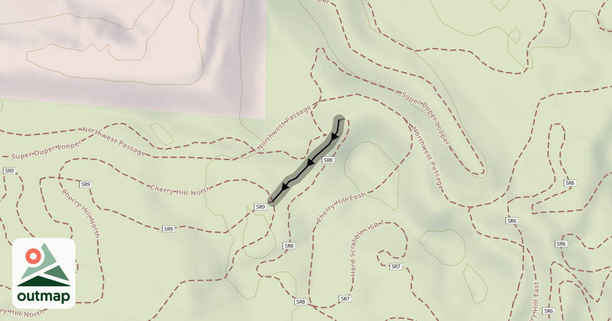 Map of Hard Scrabble - SR 8