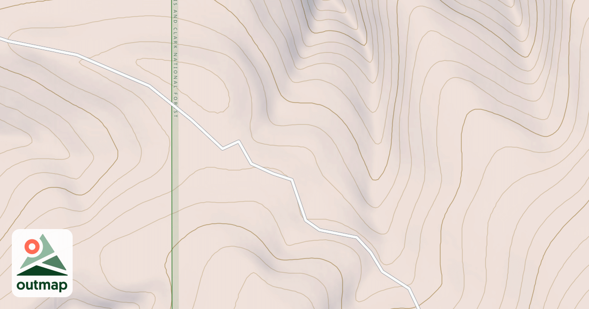 Map of FLATHEAD IND TRAIL