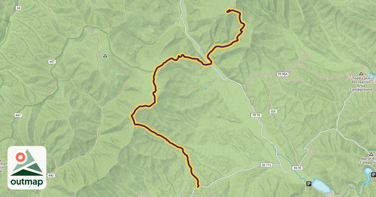 Map of Wild Oak Trail