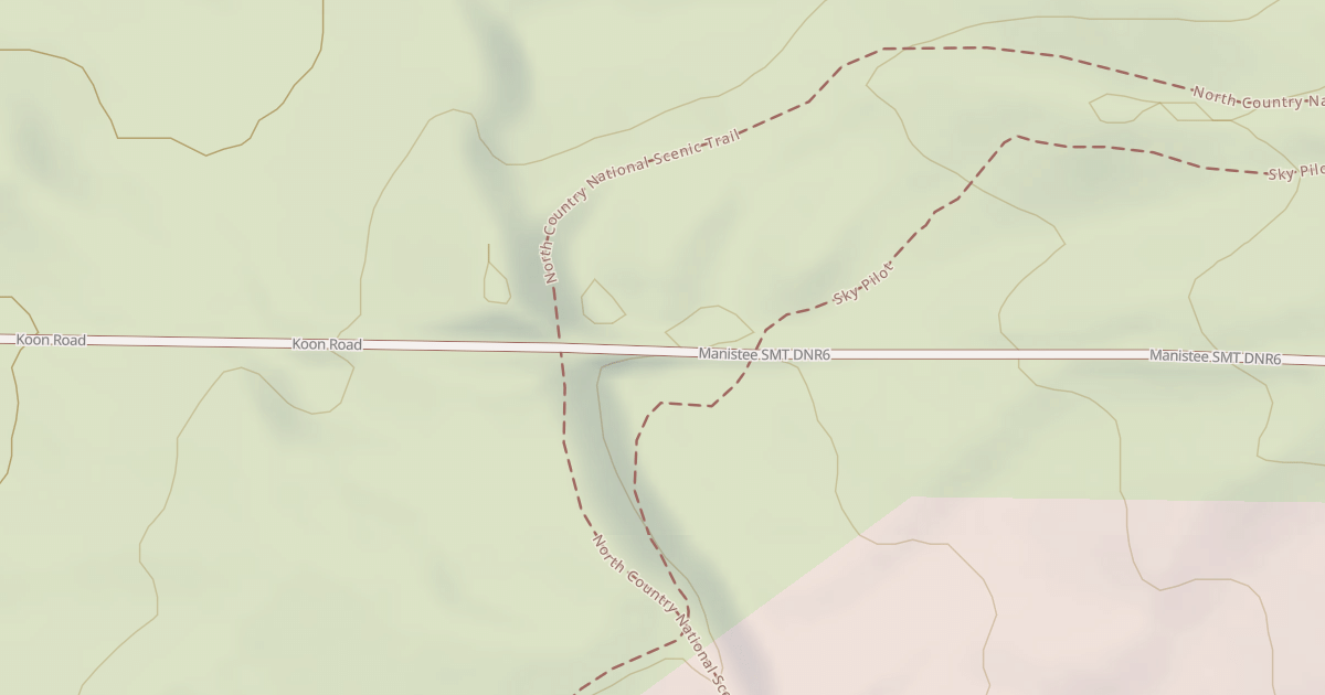 Map preview of Manistee Smt Dnr6