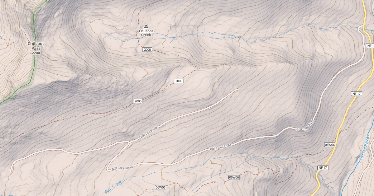 Map preview of BULL LAKE