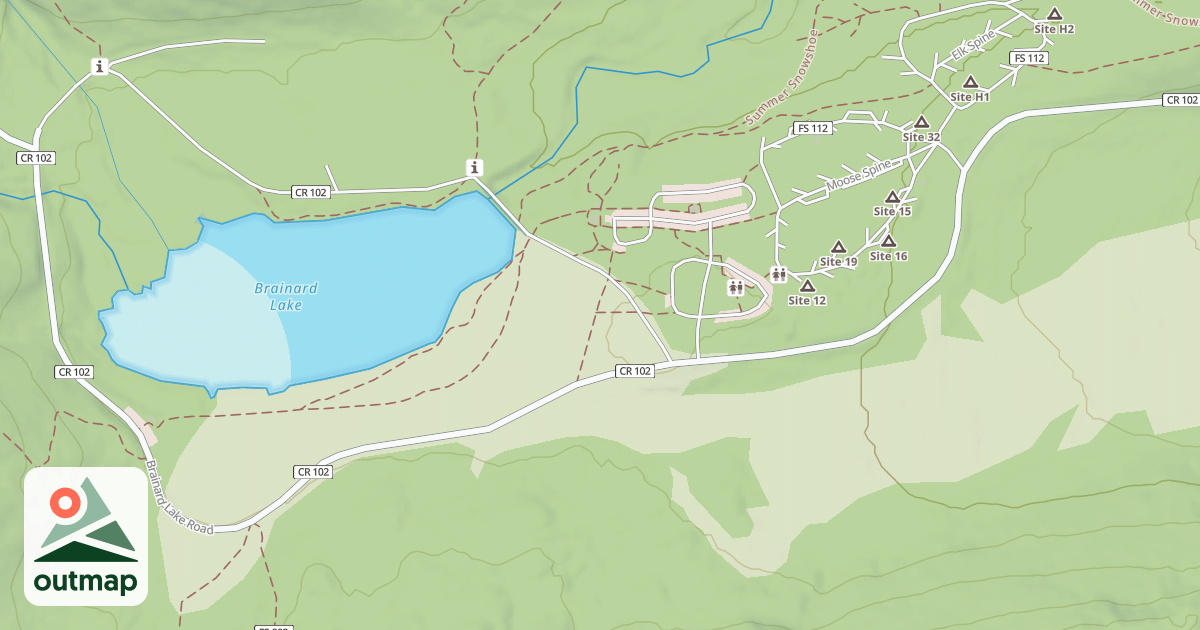 Map of BRAINARD LAKE