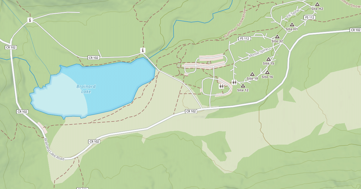 Map preview of BRAINARD LAKE