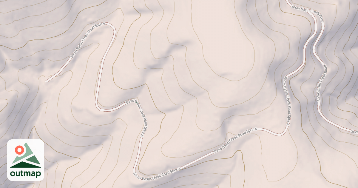 Map of SNOW BASIN CR. SPUR A