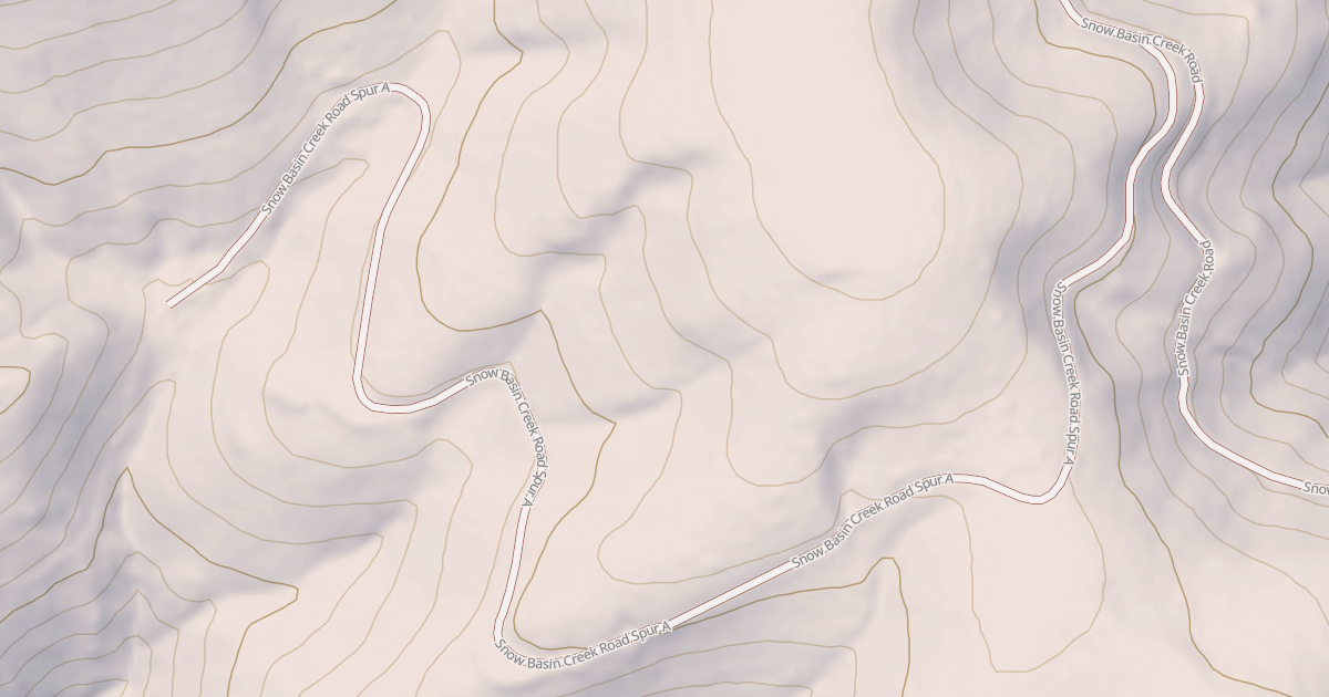 Map preview of SNOW BASIN CR. SPUR A