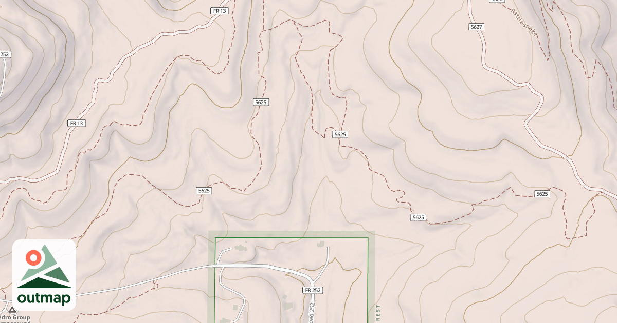 Map of CEDRO SINGLETRACK