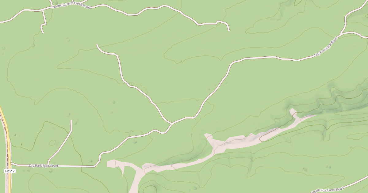 Map preview of DRY PARK SPUR