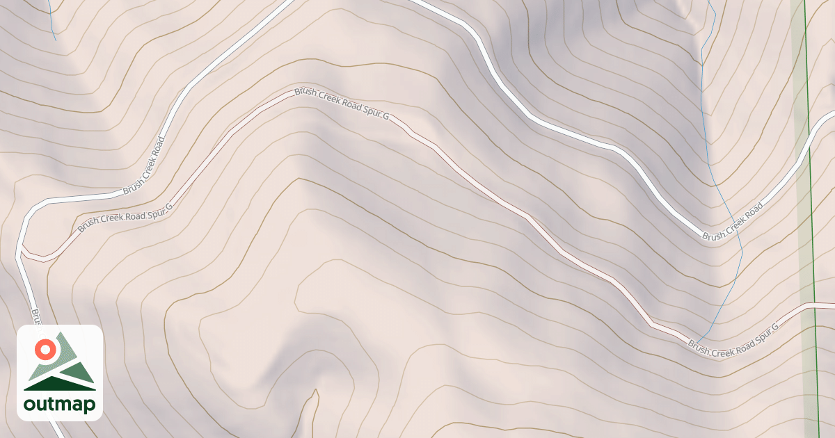 Map of BRUSH CREEK