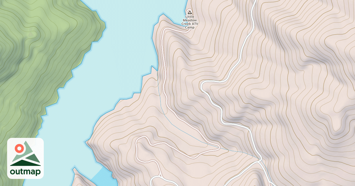 Map of Little Meadow Creek Ormv Camp