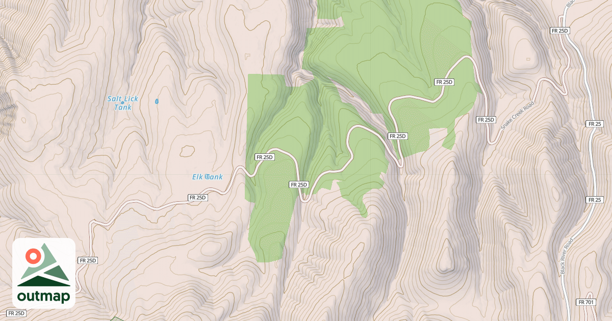 Map of SNAKE CREEK