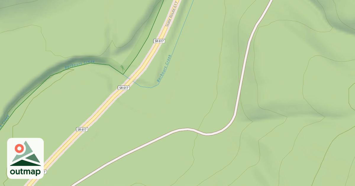 Map of BARBOURS CREEK