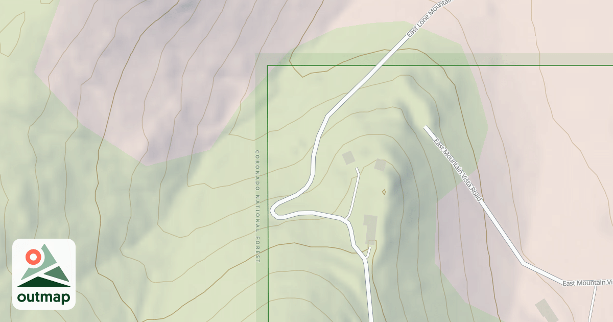 Map of LONE MOUNTAIN ROAD